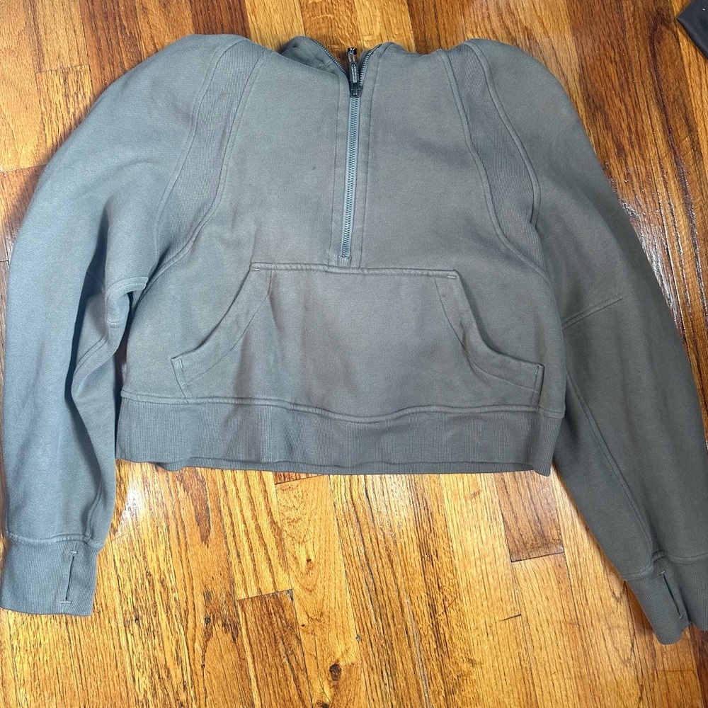 Lululemon half zip oversized scuba in nomad